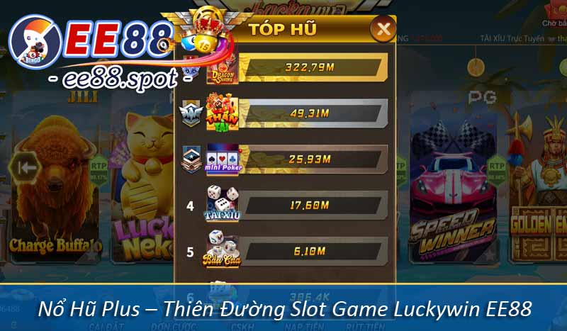 Nổ Hũ Plus – Thiên Đường Slot Game Luckywin EE88 2 Nổ Hũ Plus – Thiên Đường Slot Game Luckywin EE88